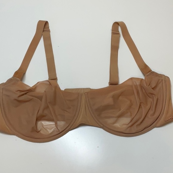 SKIMS NO SHOW Unlined Balconette Bra 42DD Ohcre - Picture 3 of 12